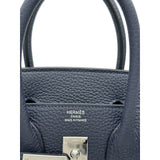 エルメス HERMES バーキン25 K刻印 ブルーニュイ シルバー金具 トゴ レディース ハンドバッグ