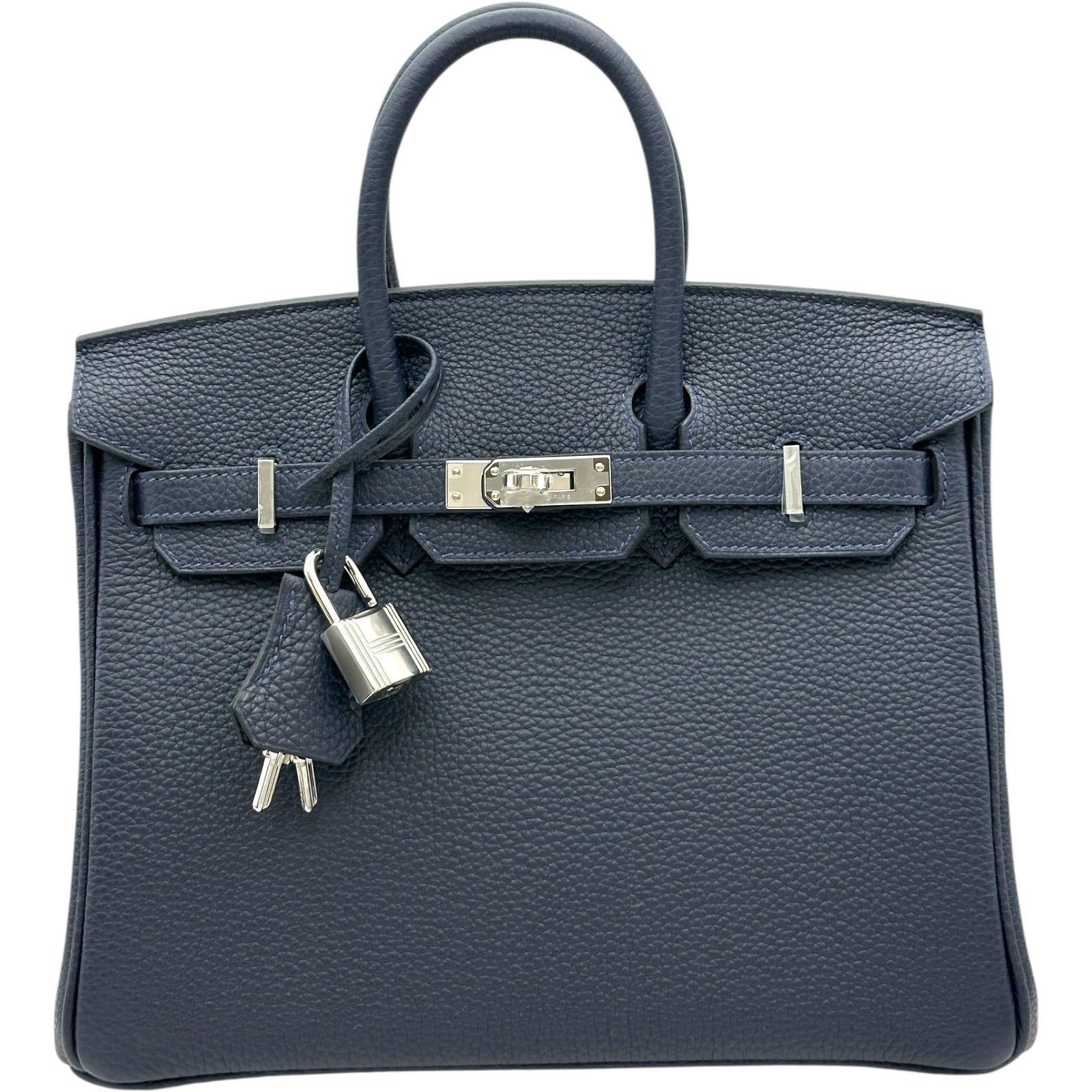 エルメス HERMES バーキン25 K刻印 ブルーニュイ シルバー金具 トゴ