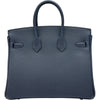 エルメス HERMES バーキン25 K刻印 ブルーニュイ シルバー金具 トゴ レディース ハンドバッグ
