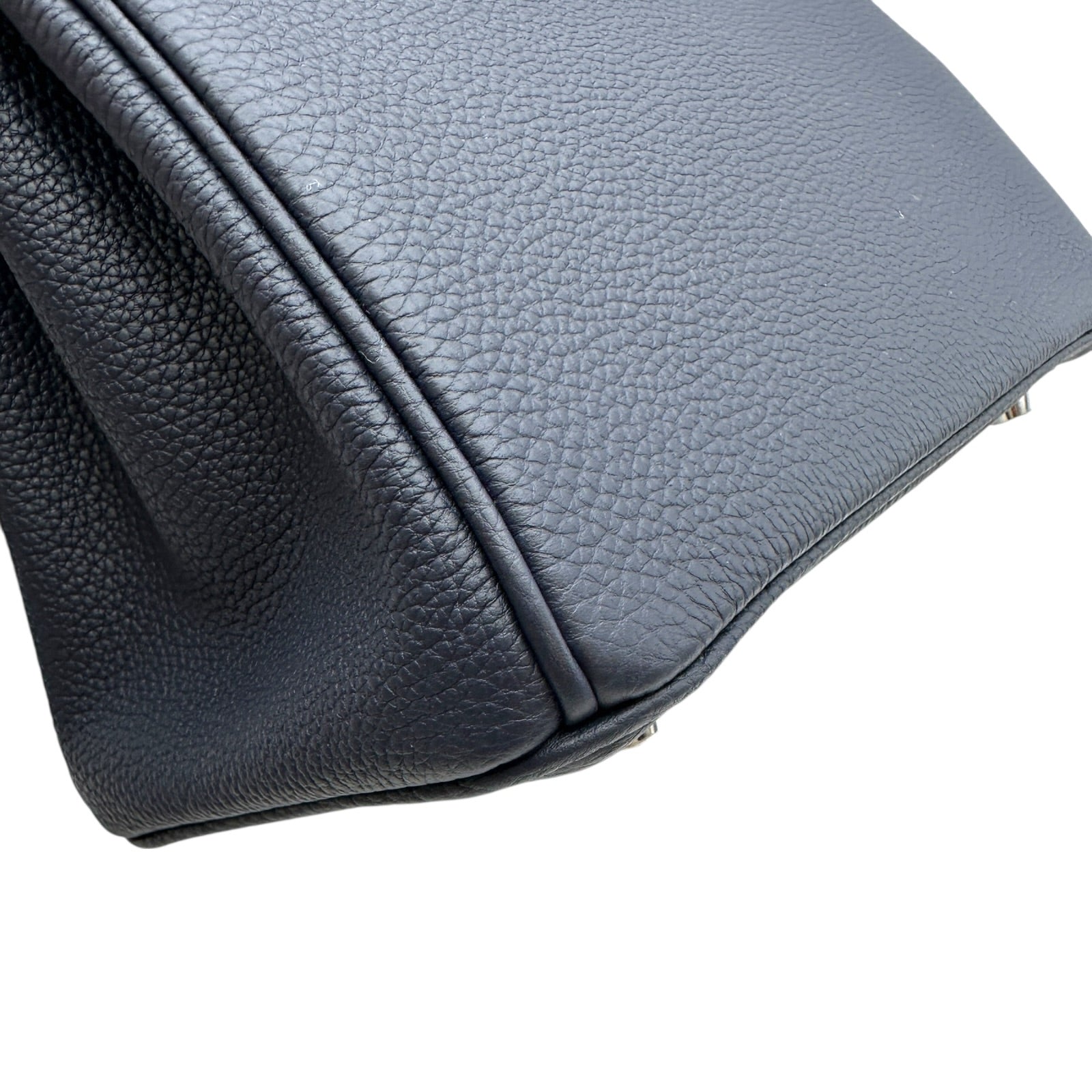 エルメス HERMES バーキン25 K刻印 ブルーニュイ シルバー金具 トゴ
