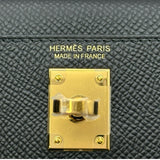 エルメス HERMES ミニケリー2 K刻 ブラック/ゴールド金具 エプソン レディース ショルダーバッグ