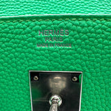 エルメス HERMES バーキン30 B刻 ヴェールコミック シルバー金具 トゴ レディース ハンドバッグ