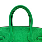 エルメス HERMES バーキン30 B刻 ヴェールコミック シルバー金具 トゴ レディース ハンドバッグ