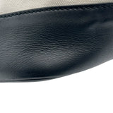 バレンシアガ BALENCIAGA ネイビートート 374767 アイボリー/ブラック キャンバス ユニセックス トートバッグ