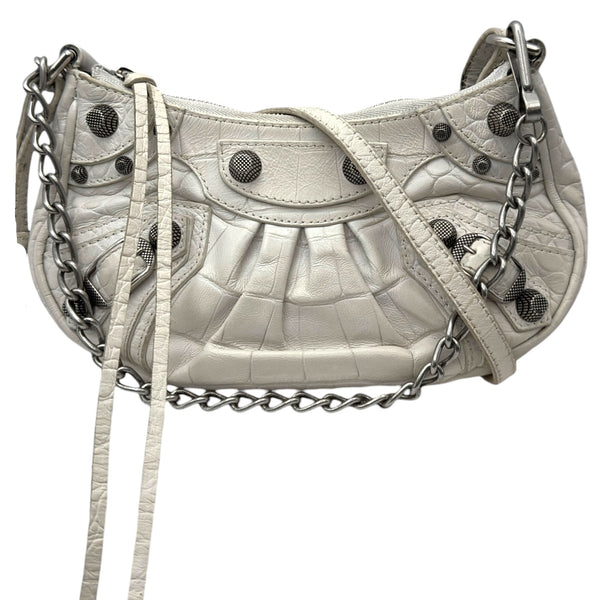 バレンシアガ BALENCIAGA ル カゴール ミニ 695814 ホワイト シルバー