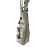 バレンシアガ BALENCIAGA ル カゴール ミニ 695814 ホワイト シルバー金具 型押しレザー レディース ショルダーバッグ