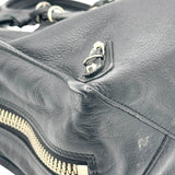 バレンシアガ BALENCIAGA ペーパーミニ 535269 ブラック シルバー金具 レザー レディース ハンドバッグ