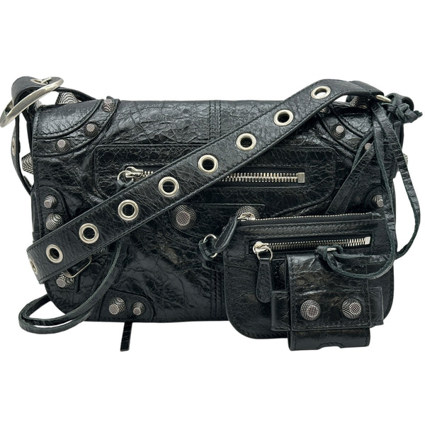 バレンシアガ BALENCIAGA ル カゴール XS 719082 ブラック シルバー