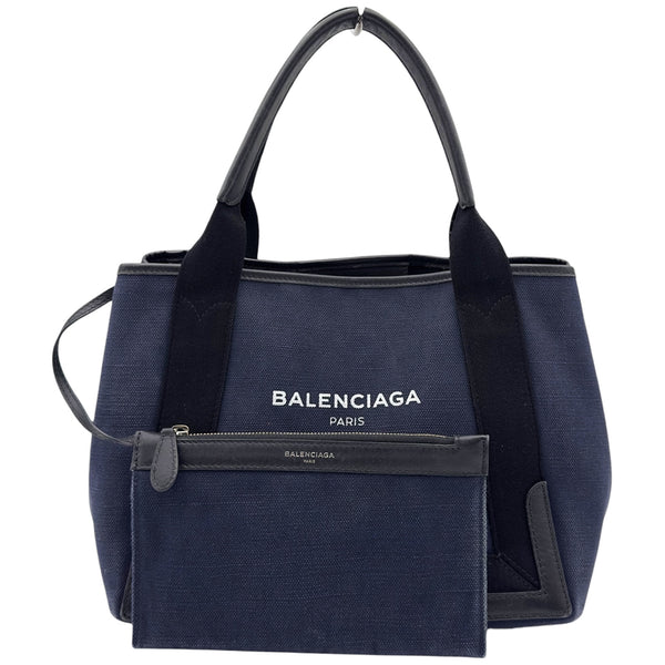 バレンシアガ BALENCIAGA ネイビーカバス S 339933 ネイビー
