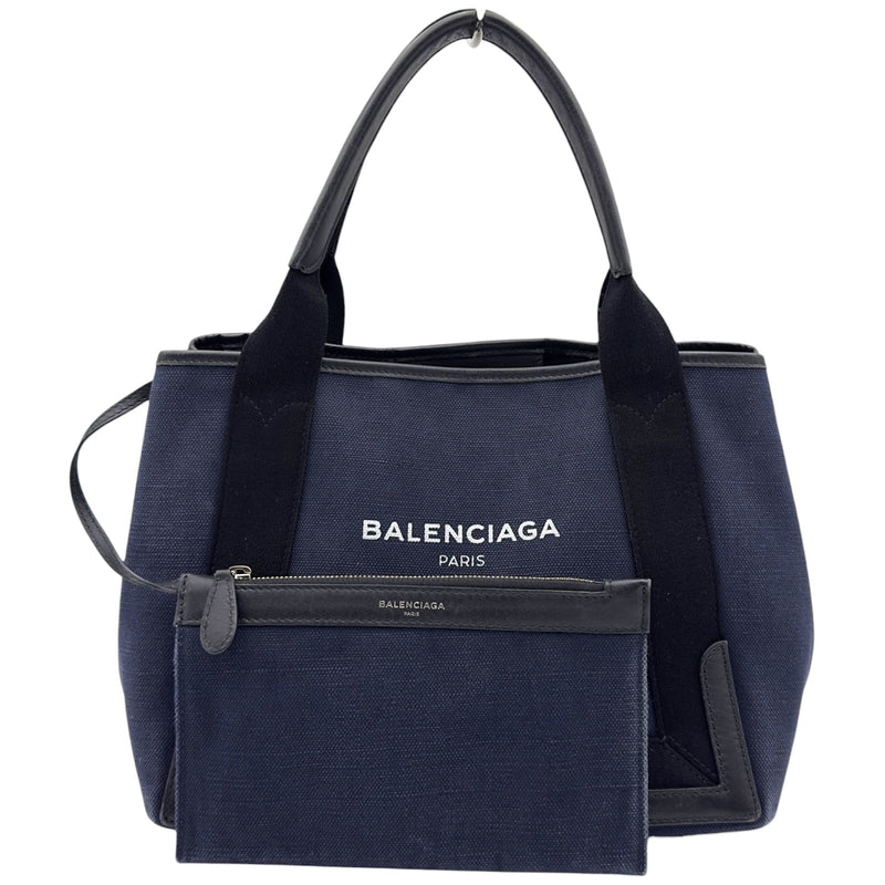 バレンシアガ BALENCIAGA ネイビーカバス S 339933 ネイビー