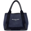 バレンシアガ BALENCIAGA ネイビーカバス S 339933 ネイビー キャンバス レディース ハンドバッグ