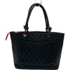 シャネル CHANEL カンボンライン トートラージ A25169 11番台 ブラック ラム レディース トートバッグ