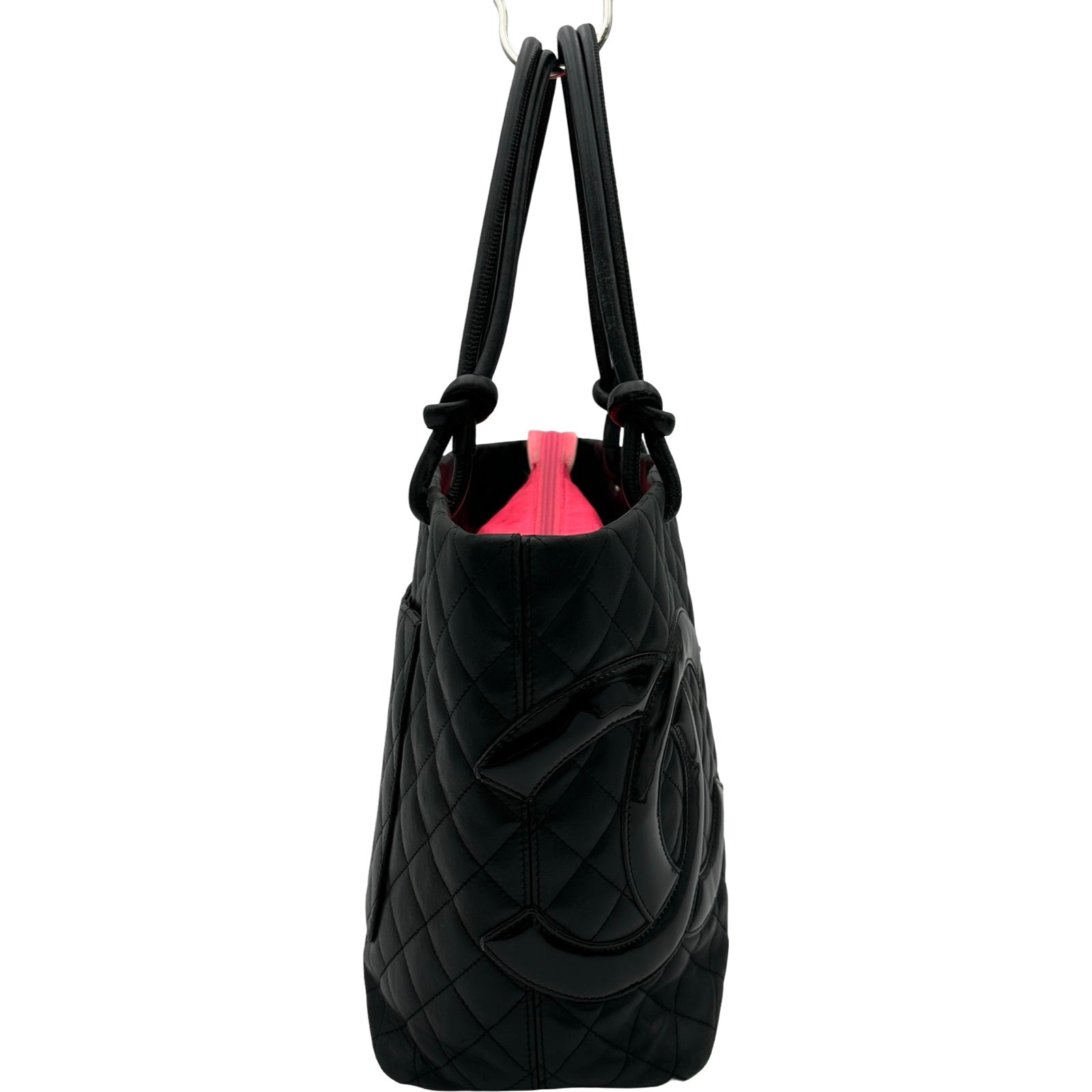 シャネル CHANEL カンボンライン トートラージ A25169 11番台 ブラック