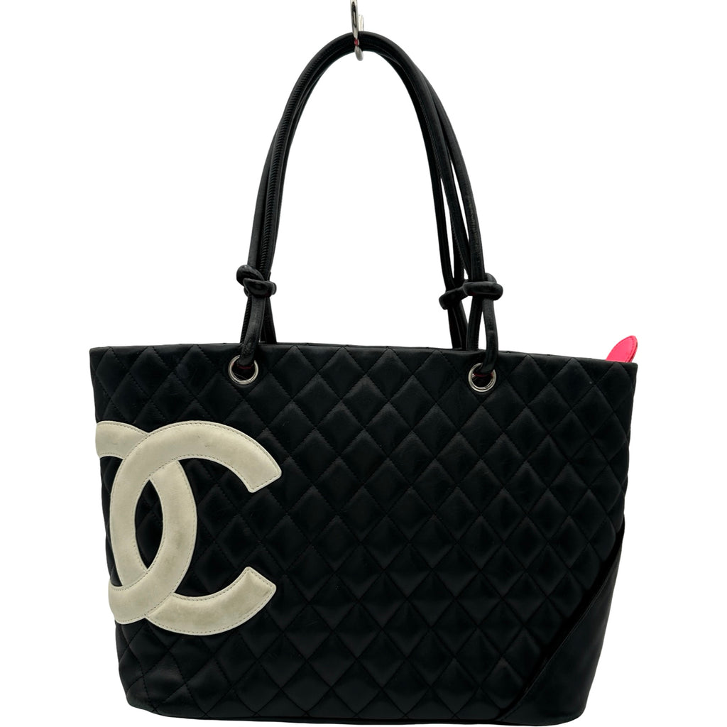 シャネル CHANEL カンボンライントートラージ A25169 9番台 ブラック