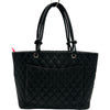 シャネル CHANEL カンボンライントートラージ A25169 9番台 ブラック/ホワイト ラム レディース トートバッグ