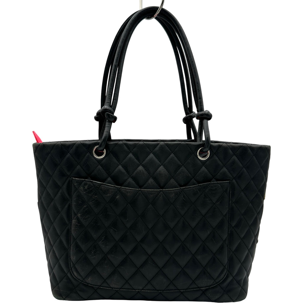 シャネル CHANEL カンボンライントートラージ A25169 9番台 ブラック