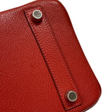 エルメス HERMES バーキン25 □J刻 ルージュカザック シルバー金具 シェーブル レディース ハンドバッグ