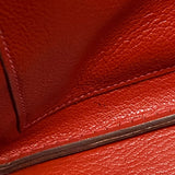 エルメス HERMES バーキン25 □J刻 ルージュカザック シルバー金具 シェーブル レディース ハンドバッグ
