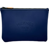 エルメス HERMES ネオバンポーチPM ネイビー ポリアミド レディース ポーチ