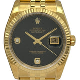 ロレックス ROLEX デイトジャスト36 116238 オニキス ゴールド 自動巻き メンズ 腕時計