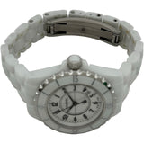 シャネル CHANEL J12 33mm H0968 ホワイト セラミック クオーツ レディース 腕時計