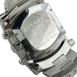 ブルガリ BVLGARI アショーマ クロノグラフモデル AA48SCH ネイビー ステンレススチール 自動巻き メンズ 腕時計