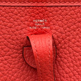 エルメス HERMES エヴリンTPM X刻印 ルージュピマン シルバー金具 トリヨン レディース ショルダーバッグ