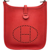エルメス HERMES エヴリンTPM X刻印 ルージュピマン シルバー金具 トリヨン レディース ショルダーバッグ