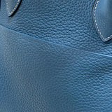 エルメス HERMES リンディ34 □R刻 ブルージーン シルバー金具 トリヨンクレマンス レディース ショルダーバッグ