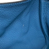 エルメス HERMES リンディ34 □R刻 ブルージーン シルバー金具 トリヨンクレマンス レディース ショルダーバッグ