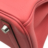 エルメス HERMES バーキン25 □Q刻印 ローズリップスティック シルバー金具 トゴ レディース ハンドバッグ