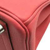 エルメス HERMES バーキン25 □Q刻印 ローズリップスティック シルバー金具 トゴ レディース ハンドバッグ