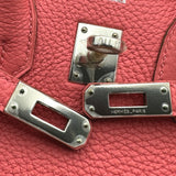エルメス HERMES バーキン25 □Q刻印 ローズリップスティック シルバー金具 トゴ レディース ハンドバッグ