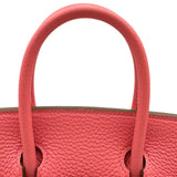 エルメス HERMES バーキン25 □Q刻印 ローズリップスティック シルバー金具 トゴ レディース ハンドバッグ