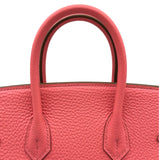 エルメス HERMES バーキン25 □Q刻印 ローズリップスティック シルバー金具 トゴ レディース ハンドバッグ