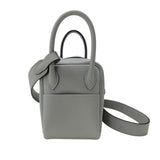 エルメス HERMES リンディミニ K刻 グリパンタン シルバー金具 スイフト レディース ショルダーバッグ