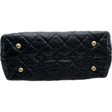 シャネル CHANEL 2.55 チェーンえいハンドバッグ 15番台 ブラック×ゴールド金具 エイジドカーフ レディース ハンドバッグ