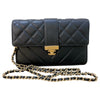 シャネル CHANEL マトラッセ チェーンウォレット ブラック ゴールド金具 ラムスキン レディース ショルダーバッグ