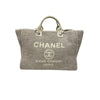 シャネル CHANEL ドーヴィルショッピングバッグ AS3351 ベージュシルバー金具 ウール レディース ハンドバッグ