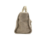 シャネル CHANEL ドーヴィルショッピングバッグ AS3351 ベージュシルバー金具 ウール レディース ハンドバッグ