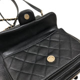 シャネル CHANEL マトラッセ バッグパック AS3618 ブラック ゴールド金具 ラムスキン レディース リュック・デイパック