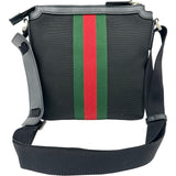 グッチ GUCCI シェリーライン ショルダーバッグ 471454 ブラック ナイロン レディース ショルダーバッグ
