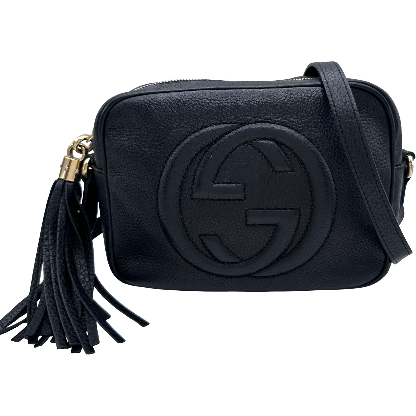 【美品】GUCCI ソーホー ショルダーバッグ レザー黒 グッチ グッチ GUCCI ソーホー ディスコ ショルダーバッグ 308364 ブラック