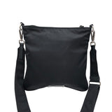 プラダ PRADA ナイロンショルダーバッグ ブラックシルバー金具 メンズ ショルダーバッグ