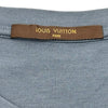 ルイ・ヴィトン LOUIS VUITTON フロッキークロスロゴ半袖Tシャツ HBY05W ブルー コットン メンズ 半袖Ｔシャツ