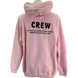 バレンシアガ BALENCIAGA CREWロゴプルオーバーパーカー 578135 ピンク コットン メンズ パーカー