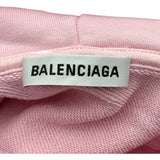 バレンシアガ BALENCIAGA CREWロゴプルオーバーパーカー 578135 ピンク コットン メンズ パーカー