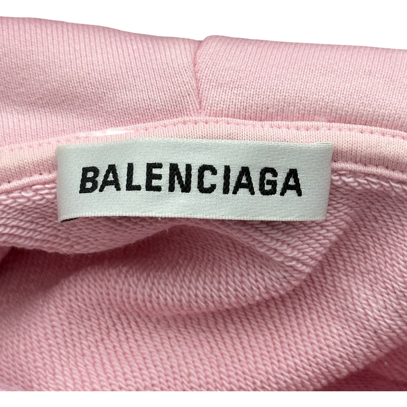 バレンシアガ BALENCIAGA CREWロゴプルオーバーパーカー 578135 ピンク 