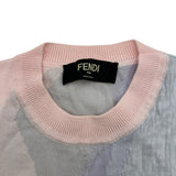 フェンディ FENDI クルーネックニットセーター FZX039 ピンク コットン メンズ セーター
