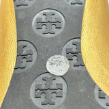 トリーバーチ TORY BURCH ゴールドロゴフラットシューズ ゴールド レザー レディース その他靴